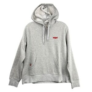 Levi's Red Tab Pullover Hoodie Sweatshirt Gray Horse Logo Unisex XL